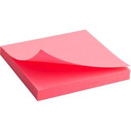 Блок паперу з клейким шаром Axent 75x75 мм 80 аркушів, неоновий рожевий (2414-13-A)