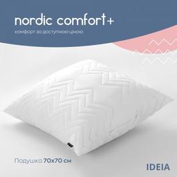 Подушка на молнии Ideia Nordic Comfort Plus, со стеганым чехлом, 70х70 см, белый (8-34695)
