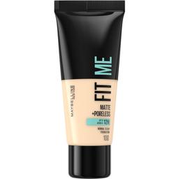 Тональний крем Maybelline New York Fit Me Matte Poreless Foundation відтінок 100 (Warm Ivory) 30 мл