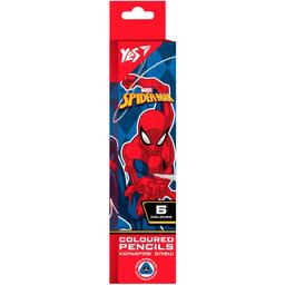 Карандаши цветные Yes Marvel Spiderman, 6 цветов (290700)