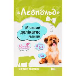 Влажный корм для собак Леопольд Мясные деликатесы с мясом телятины 100 г