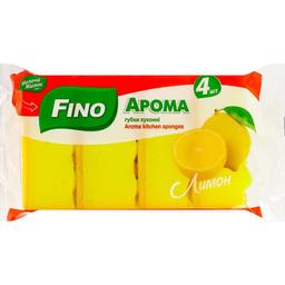 Губки кухонные Fino Арома Лимон 4 шт.