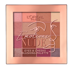 Палетка теней для век и румяна для лица L’Oréal Paris Emotions Of Nude, 17 г (AA278600)