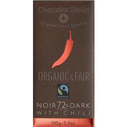 Шоколад чорний Chocolat Stella з перцем чілі 72% органічний 100 г (584361)