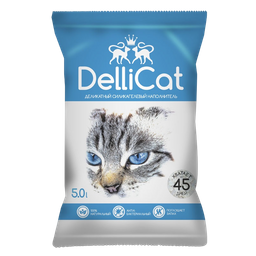Силикагелевый наполнитель для кошачьего туалета DelliCat Blue, 5 л (SGL024)