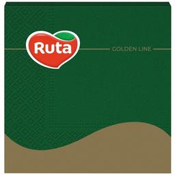 Серветки Ruta, тришарові, 33х33 см, 20 шт., темно-зелені
