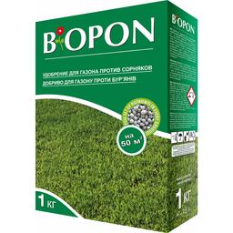 Добриво гранульоване Biopon Для газонів проти бур'янів 1 кг