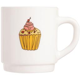 Чашка Luminarc Pop Gourmandise Cupcake, 290 мл, біла (Q5180)