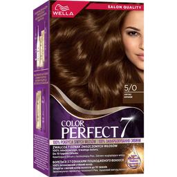 Стійка крем-фарба для волосся Wella Color Perfect 5/0 Коричневий (4064666598314)