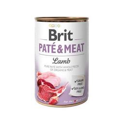 Вологий корм для собак Brit Paté&Meat, з ягням, 400 г