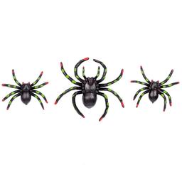 Набір YES! Fun Halloween Павуки плямисті, 3 шт., чорні (973682)
