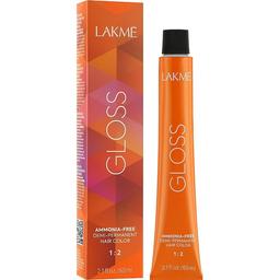 Безаміачна крем-фарба для тонування волосся Lakme Gloss 8/49 червоно-мідно-світло-русий 60 мл