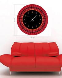 Настінний годинник Art-Life Collection, 30х30 см, червоний з чорним (1A-19-30x30_pr)