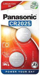 Литиевые батарейки Panasonic 3V CR 2025 Lithium, 2 шт. (CR-2025EL/2B)