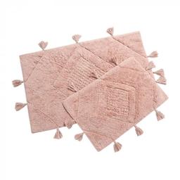 Набір килимків Irya Esty gul kurusu, 90х60 см і 60х40 см, світло-рожевий (svt-2000022273725)