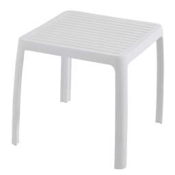 Стіл для шезлонгу Papatya Wave, 42х42 см, білий (882040)