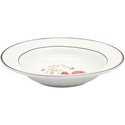Тарелка суповая МВМ My Home, 21,5 см, белая (KP-52 WHITE)