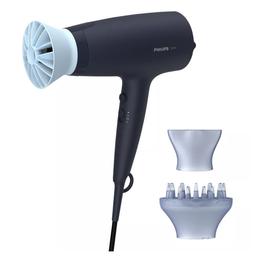 Фен для волос Philips 3000 series, черный с голубым (BHD360/20)