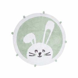 Ковер для детской комнаты Irya Bunny mint, 110x110 см, разноцвет (svt-2000022288453)