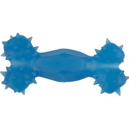 Игрушка для собак Agility косточка с отверстием 12 см голубая