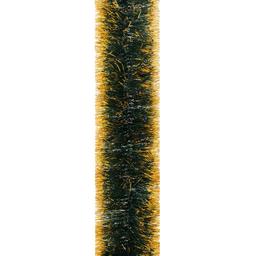Мішура Novogod'ko 10 см 3 м зелена матова з золотими кінчиками (980322)