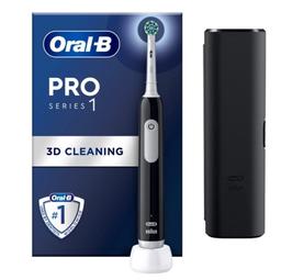 Електрична зубна щітка Oral-b Braun Pro Series 1 чорна + футляр