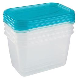Комплект емкостей для СВЧ Keeeper Fredo Fresh, 0,75 л, голубой, 4 шт. (673)
