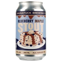 Пиво Saugatuck Brewing Co. Blueberry Maple Stout, темне, 6%, з/б, 0,355 л (820984)