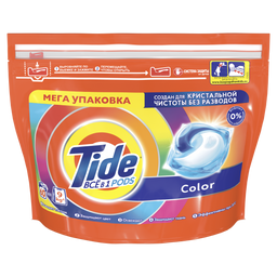 Капсули для прання Tide Все-В-1 Color, для білих і кольорових тканин, 60 шт.