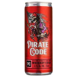 Напиток слабоалкогольный Pirate Code Whiskey Cola, 6,5%, ж/б, 0, 25 л