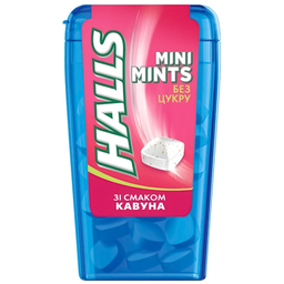 Льодяники Halls mini mints кавун 12 г (770124)