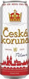 Пиво Ceska Koruna Pilsner светлое, 4.1%, ж/б, 0.5 л