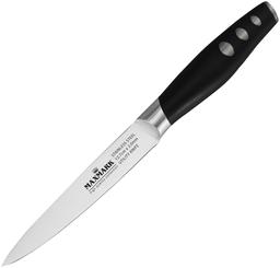 Кухонный нож Maxmark, универсальный, 12,7 см, серебристый с черным (MK-K22)