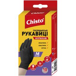 Перчатки нитриловые Chisto M 10 шт.