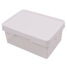 Корзина для хранения Qutu Q-Basket White, 12 л, 39х27х15,5 см, белый (Q-BASKET д/хранения с/к WHITE 12л.)