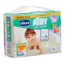 Підгузки Chicco Airy 5 (11-25 кг), 34 шт. (11237.00)