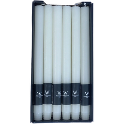 Свічки Pragnis, 2,2х27 см, 12 шт, білі (H2227-004W)
