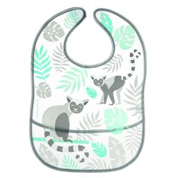 Слюнявчик с карманом Canpol babies Jungle, серый (9/238_grey)
