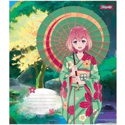 Набір зошитів 1 Вересня Sakura girls, в клітинку, 18 аркушів, 25 шт. (766570)