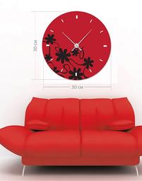 Настінний годинник Art-Life Collection, 30х30 см, червоний (1A-12-30x30_c)