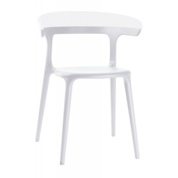 Кресло Papatya Luna белое сиденье, верх белый (279918)