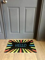 Придверний килимок IzziHome Magic Renkli Hello, 60х40 см, різнобарв'я (2200000551160)