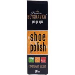 Крем для взуття Blyskavka Premium з бджолиним воском безкольоровий 50 мл