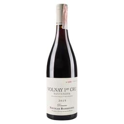 Вино Nicolas Rossignol Volnay Premier Cru Santenots 2015 AOC, 13%, 0,75 л (748274)
