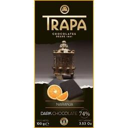 Шоколад Trapa Choco Dark 74% з апельсином 100 г