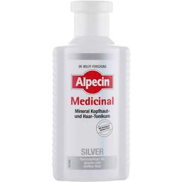 Тонік для шкіри голови Alpecin Medicinal Silver, для нейтралізації жовтизни сивого волосся, 200 мл