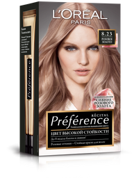 Фарба для волосся L'Oréal Paris Preference, відтінок 8.23 (Рожеве золото), 174 мл (A9523200)
