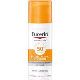 Солнцезащитный флюид для лица Eucerin SPF 50 антивозрастной, 50 мл