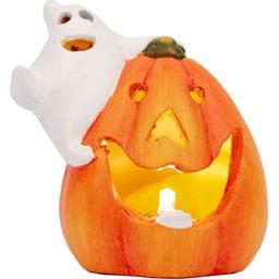 Статуетка Yes! Fun Halloween Pumpkin and ghost LED, 8 см (974190)