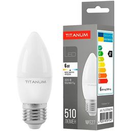 LED лампа Titanum C37 6W E27 4100K (TLС3706274)